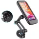 Universal waterproof bike phone holder for 4.5–6.7\" smartphones, black