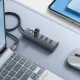 USB šakotuvas Orico PDD4U-U3 4x USB-A 3.0 5 Gbps, pilkas