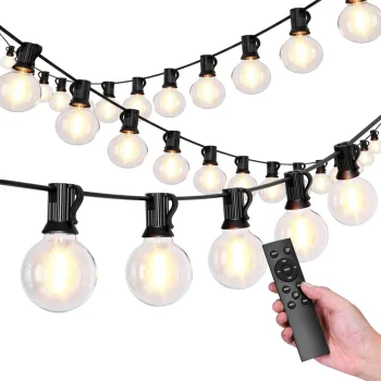 Lauko LED girlianda 20m, 30 lempučių, 9 režimai, 9W (145536), šiltai balta