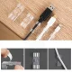 Adhesive Cable Clips 20 Pack, Wire Organizer Holders, Transparent