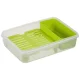 Maisto dėžutė Emsa Clip&Go Brunchbox 518099, 1,2 l, skaidri / žalia