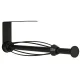 Black Metal Kitchen Paper Towel Holder