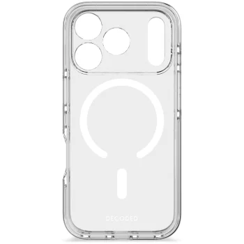Decoded DropTec MagSafe dėklas iPhone 17 Pro, skaidrus