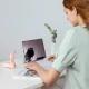 Nešiojamas rankinis ventiliatorius Jisulife Handheld Fan Life8 2000 mAh su žibintuvėliu, rožinis