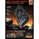 Supcase UB Grip Mag MagSafe dėklas, skirtas iPhone 17 Pro Max, juodas