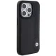 BMW Leather Blue Dots iPhone 15 Pro Max dėklas, juodas