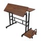 Maclean Mobilus ergonomiškas stalas, juodas, 80x60cm, MC-124 B