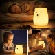 LED Silicone Bear Night Light for Kids Nursery, White