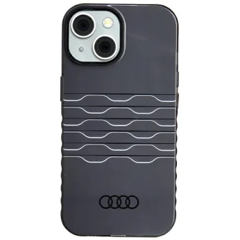 Audi IML MagSafe dėklas iPhone 15 / 14 / 13 telefonams, juodas