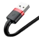 Baseus Cafule USB to Lightning Cable 0.5m, 2.4A, Black-Red