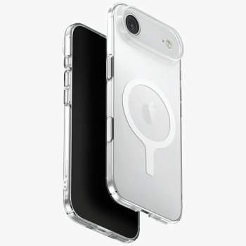 „Uniq Airsuit Magclick“ dėklas, skirtas „iPhone 17 Air“, skaidrus