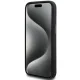 Mercedes AMG dėklas iPhone 15 Plus / 14 Plus Silicone Large Rhombuses MagSafe, juodas