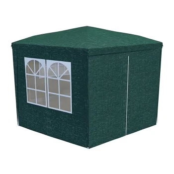 Garden tent pavilion 6 walls pe green