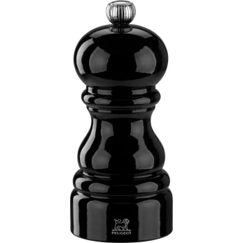 Druskos malūnėlis Peugeot Paris 12 cm, buko mediena, juodas lakuotas