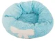 Plush Pet Bed for Dogs and Cats, Blue, 35 cm