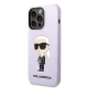 Karl Lagerfeld Silicone Ikonik dėklas skirtas iPhone 14 Pro Max, violetinis