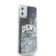 DKNY Liquid Glitter Big Logo juodas dėklas iPhone 11 / Xr