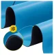 4Fizjo 1186 Yoga and Exercise Mat, 4 mm, Blue