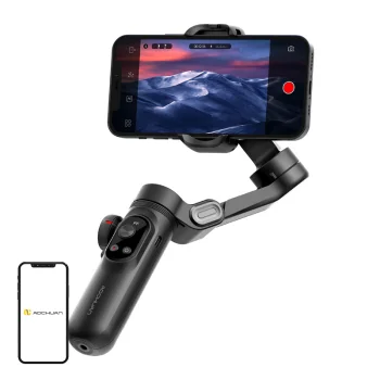 Aochuan Smart X Pro Standard 3-ašių išmaniojo telefono stabilizatorius, juodas