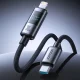 Joyroom S-A16 Pro USB-C į Lightning laidas 30W su ekranu 1.2m, juodas