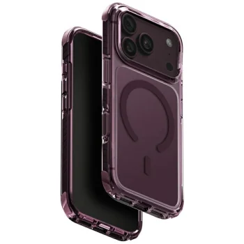 Uniq Combat Magclick Charging dėklas iPhone 18 Pro / 17 Pro, bordo