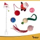 Purlov 26380 Cat Toy Set in Christmas Stocking, 6 pcs