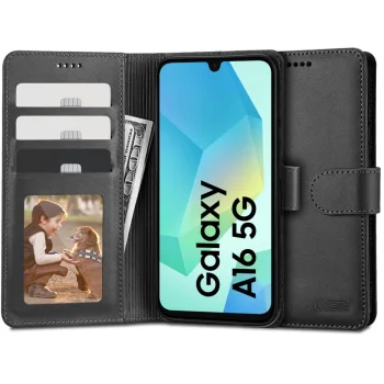 Tech-Protect Wallet Case for Samsung Galaxy A16 4G / 5G, Black