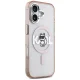Karl Lagerfeld IML Choupette Sketch Logo MagSafe dėklas iPhone 17, rožinis