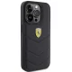Ferrari Quilted Metal Logo dėklas, skirtas iPhone 15 Pro, juodas