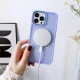 Magnetic Color Matte Case for iPhone 15 Pro Max - purple