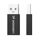 Wozinsky WAAC-01 USB-A į USB-C OTG adapteris, 10 Gb/s, 3 A, juodas