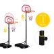 Laisvai pastatomas reguliuojamas krepšinio stovas Movepro, iki 210 cm