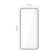 Apsauginis stiklas Tech-Protect Glass Fit+, Motorola Edge 50 Neo / 60 Neo (2 vnt.), juodas