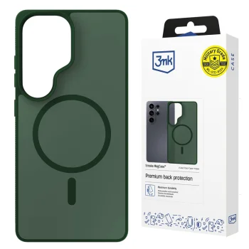 3mk Smoke MagCase dėklas telefonui Samsung Galaxy S26 Ultra, žalias