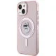 Karl Lagerfeld iPhone 15 deklas IML Choupette MagSafe, rozinis