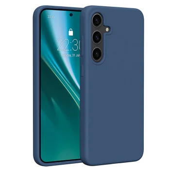 Etteri Silicone Case dėklas Samsung Galaxy S24 Plus, tamsiai mėlynas