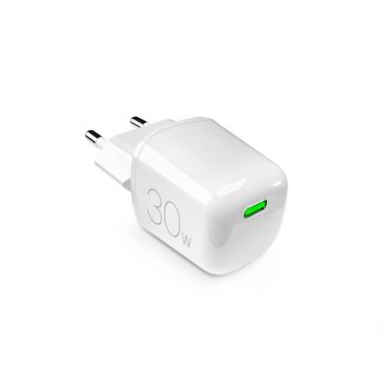 Puro MiniPro 30W GaN USB-C sieninis įkroviklis, baltas