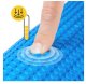 4FIZJO PENTAGRAM Yoga Massage Fitnes Pilates Foam Grid Roller 45cm, Blue