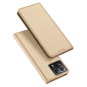 Dux Ducis Skin Pro atverčiamas dėklas Xiaomi 13 Pro, auksinis