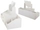 Cosmetic Organizer with Mirror and Drawers, White