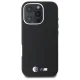 BMW dėklas iPhone 16 Pro Max telefonui M Smooth Full Wrapped Metal MagSafe, juodas