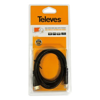 Televes High-Speed HDMI laidas, 1.5 m, juodas