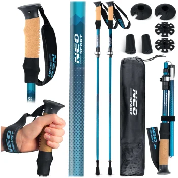 Neo-Sport NS-382 Trekking Poles, 85-130 cm, Aluminum