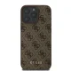 Guess 4G Classic dėklas, skirtas iPhone 16 Pro, rudas