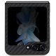 BMW dėklas Samsung Galaxy Z Flip 5 telefonui Leather Carbon, juodas