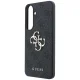Dėklas Guess Leather 4G Metal Logo, skirtas Samsung Galaxy S26 FE, juodas