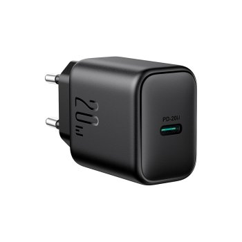 Joyroom JR-TCF20 USB-C PD 20W įkroviklis, juodas