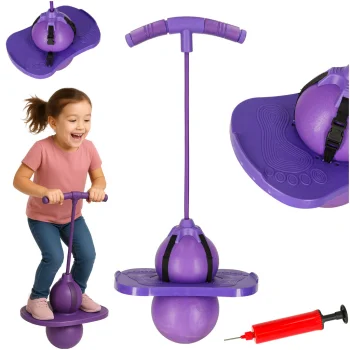 Vaikiškas balansinis šoklys Pogo, violetinis