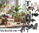 Draskyklė-namelis katėms Case 102972, 138 cm, 6 lygių