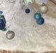 Ruhhy Christmas Tree Skirt Mat, 90 cm, White